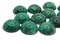 12 19mm Round Swirling Green Flatback Vintage Lucite Plastic Cabochons